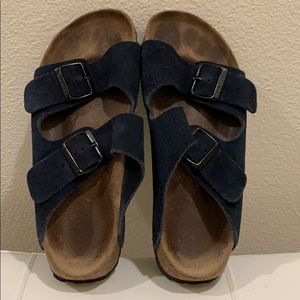 Birkenstock Birki’s, Navy, Fits Sizes 8.5-9 Wide.